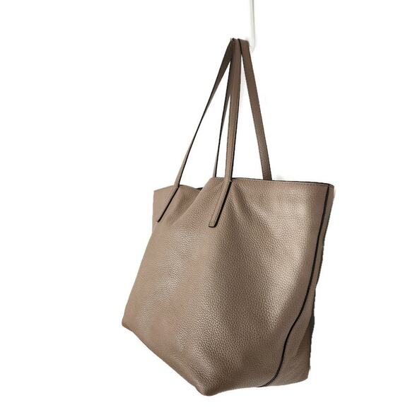 Michael Kors Women's Beige Large Pebbled Leather Tote Shoulder Bag - Picture 3 of 7